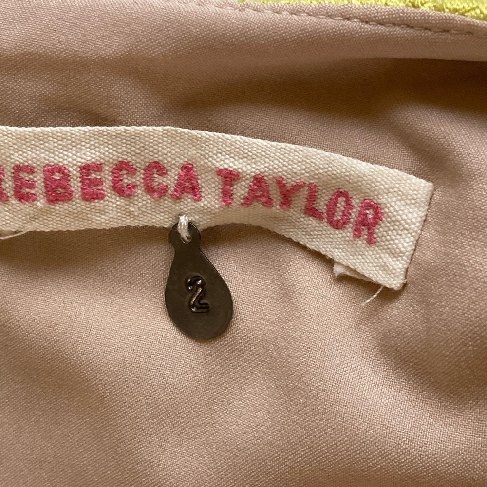 Rebecca Taylor Lined Stitching Detail Dress Sz 2 - Picture 8 of 8